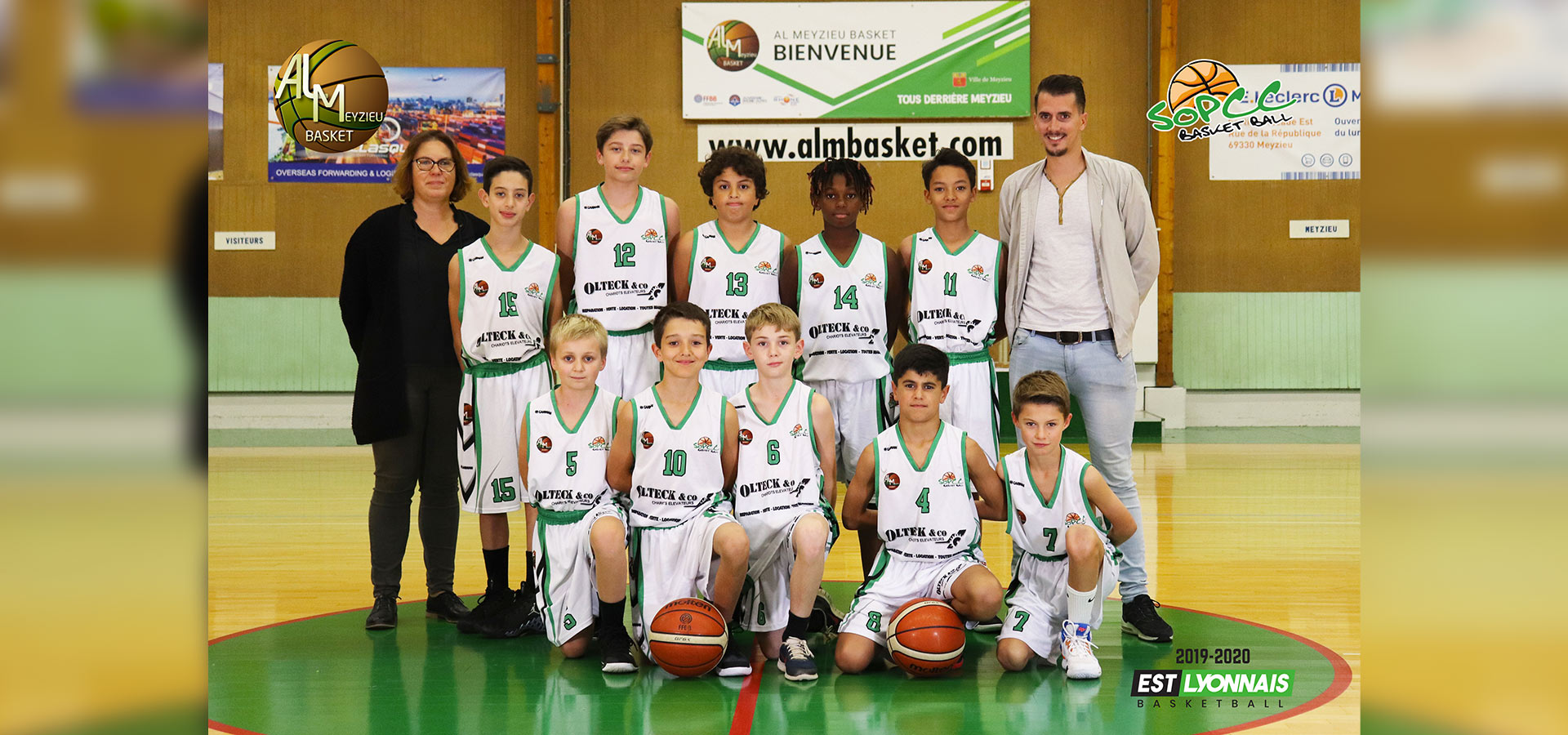 Equipe U13 Masculins CTC Est Lyonnais Basket port  e par l AL Meyzieu Basket